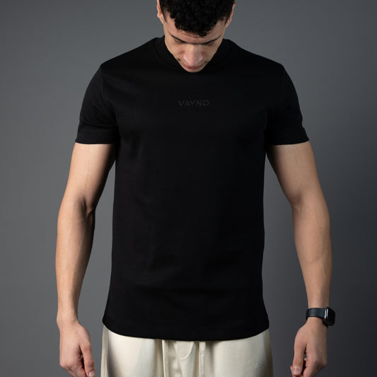Solid Black Core Tee