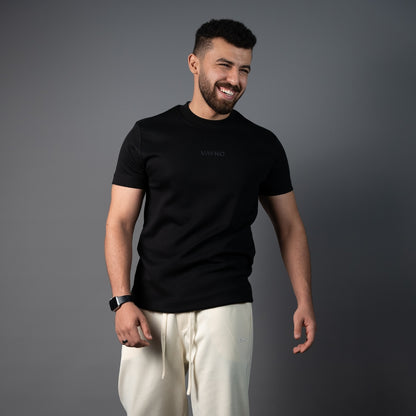 Solid Black Core Tee