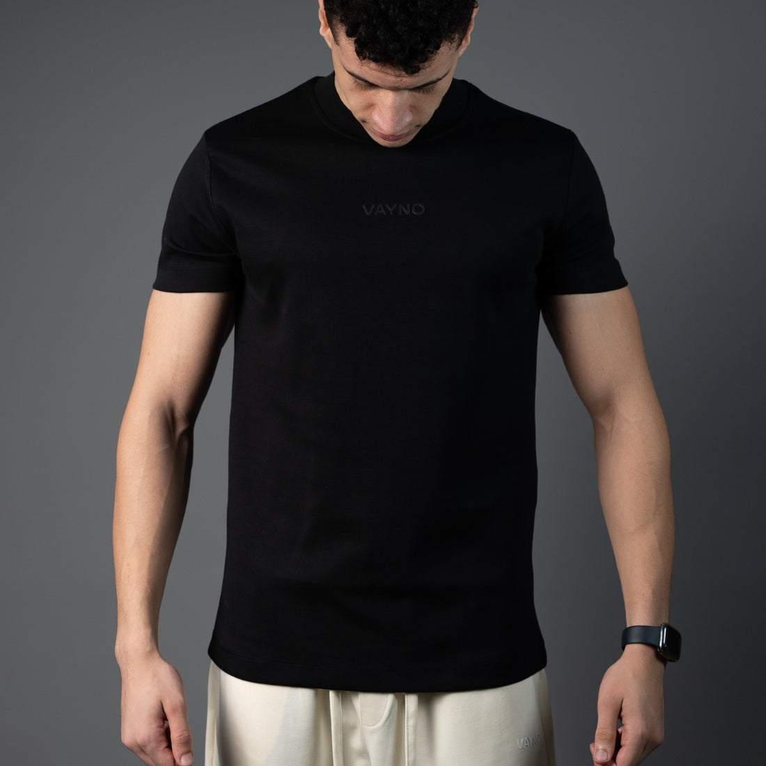 Solid Black Core Tee