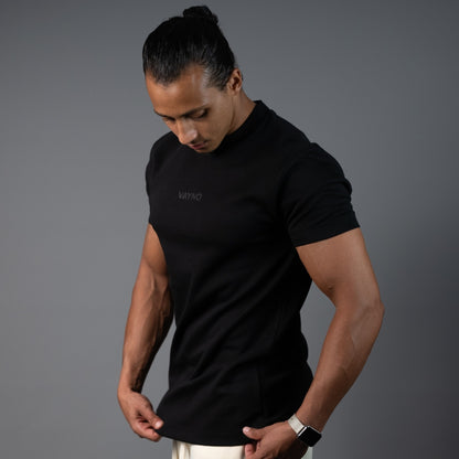 Solid Black Core Tee