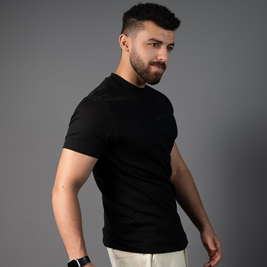 Solid Black Core Tee