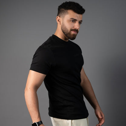 Solid Black Core Tee