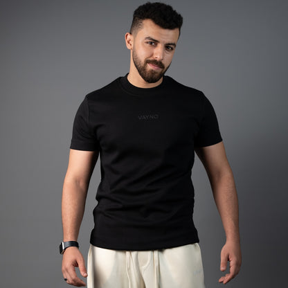 Solid Black Core Tee