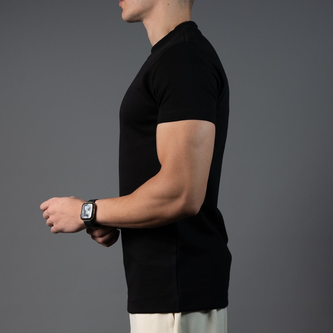 Solid Black Core Tee