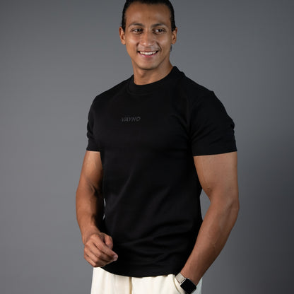 Solid Black Core Tee